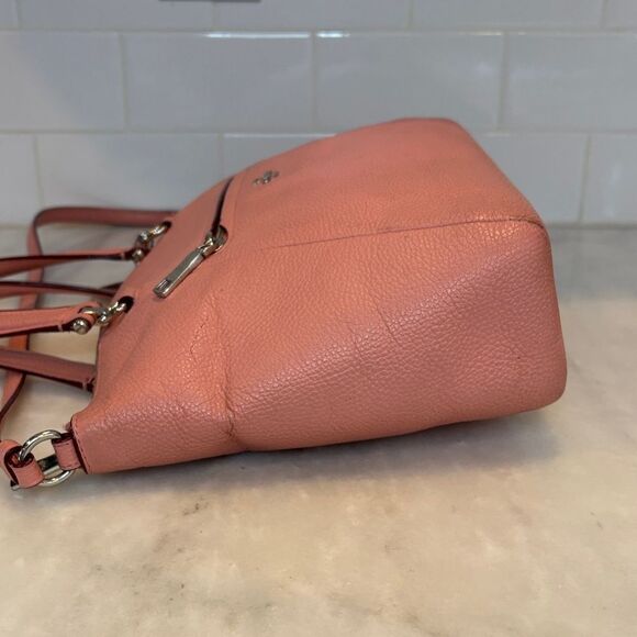 Coach Bag Purse Handbag Crossbody Leather Prairie Pebbled Convertible Satchel - Picture 10 of 16